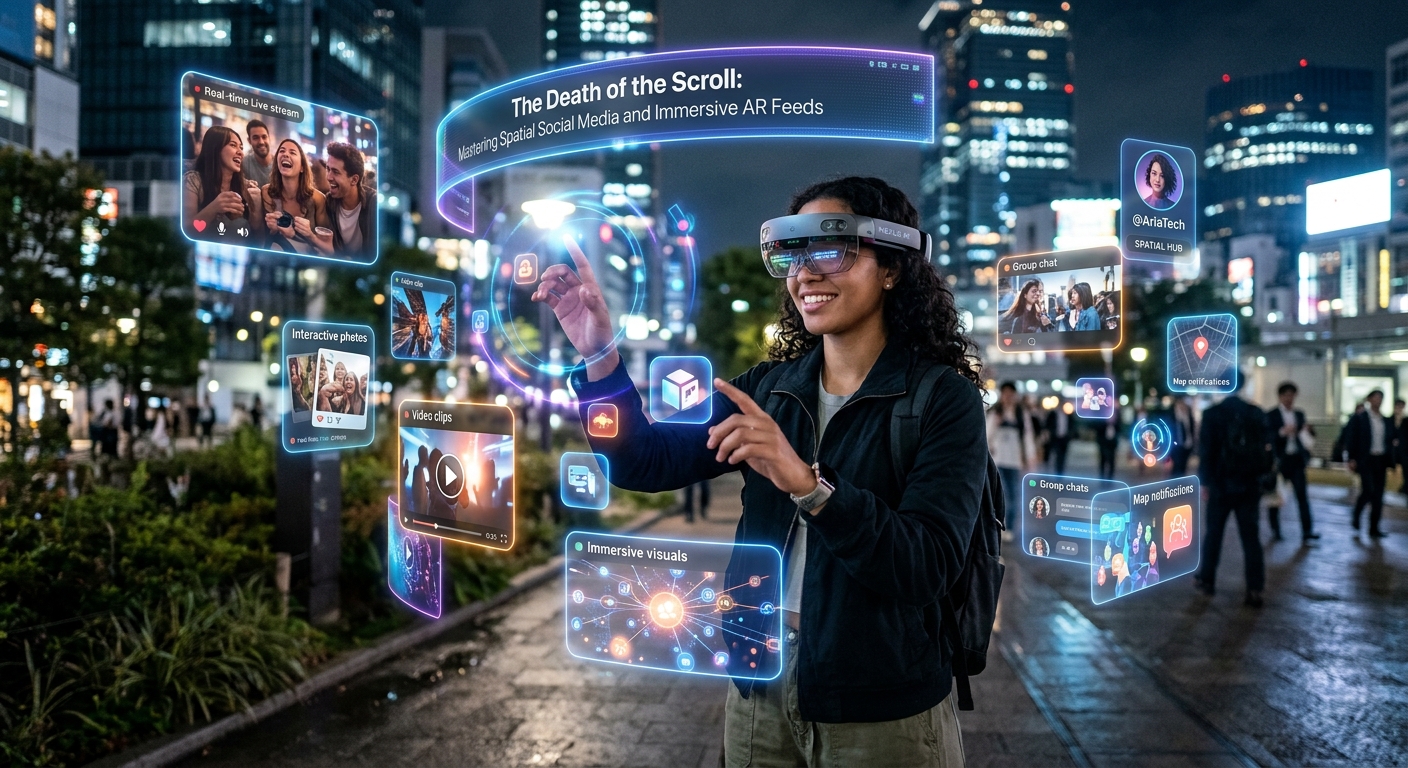 The Death of the Scroll: Mastering Spatial Social Media and Immersive AR Feeds